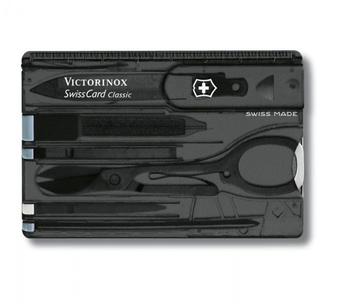 Victorinox SwissCard Classic Onyx Transparent Multitool Pocket Knife 0.7133.T3