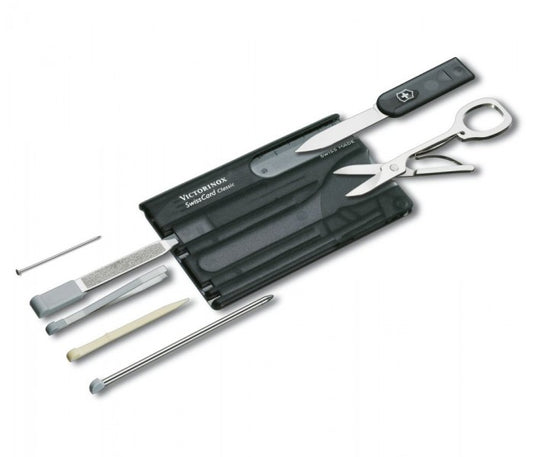 Victorinox SwissCard Classic Onyx Transparent Multitool Pocket Knife 0.7133.T3