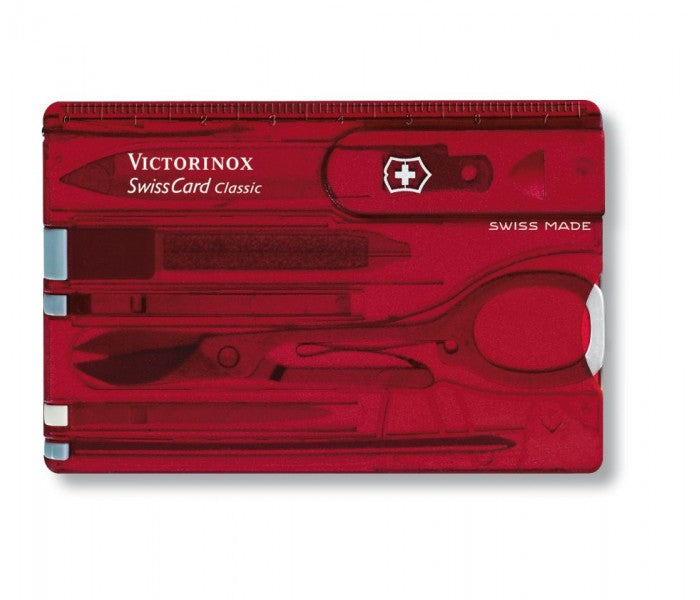 Victorinox SwissCard Classic Ruby Multitool Pocket Knife 0.7100.T