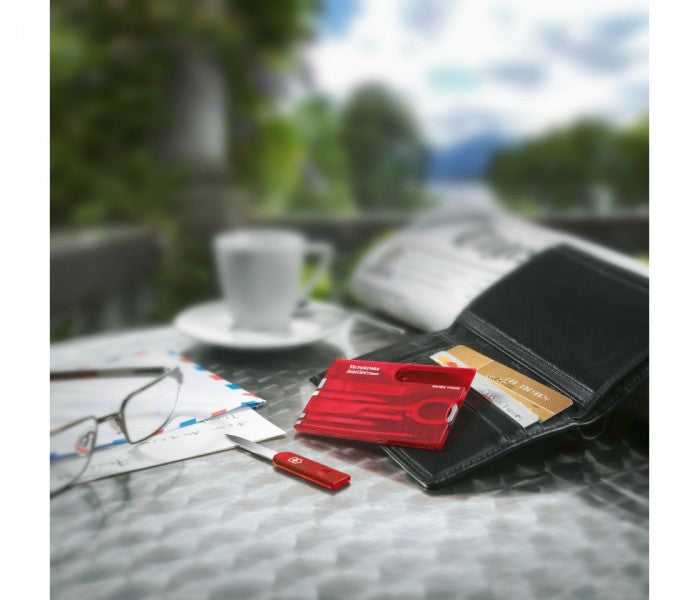 Victorinox SwissCard Classic Ruby Multitool Pocket Knife 0.7100.T