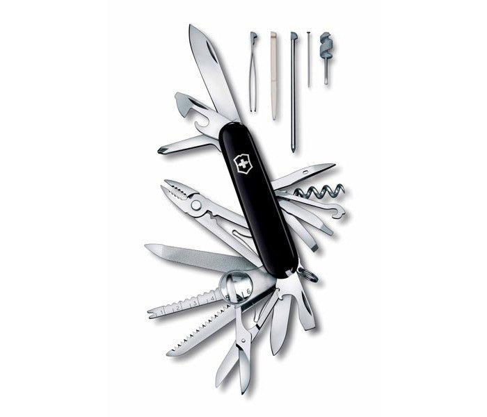 Victorinox Swiss Champ Black Multitool Pocket Knife 1.6795.3