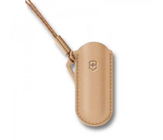 Victorinox Leather Pouch Classic Colors Wet Sand Beige 58mm 4.0670.49