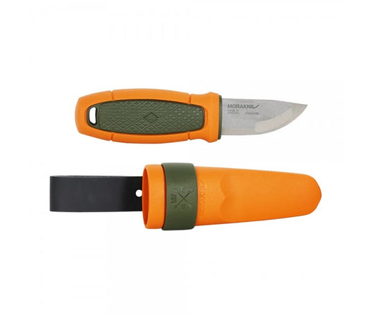 MoraKniv Eldris Burnt Orange Olive Green w Belt Loop (S) Outdoor Bushcraft Knife 14237