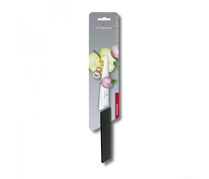 Victorinox Swiss Modern 15cm Office Knife Slim Kitchen Knife Black 6.9013.15B