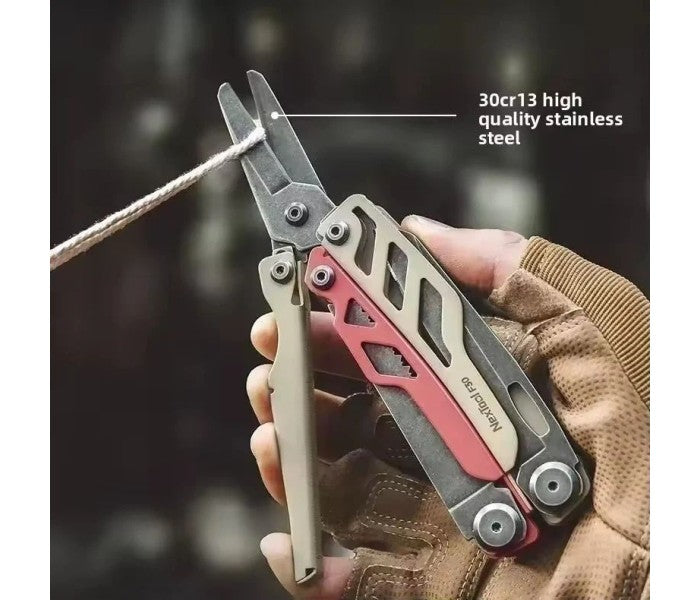 NexTool F30 Flagship Pro NE20203B (Hazelnut & Coral) 16-in-1 Steel Full Size Pliers Scissors Multitool