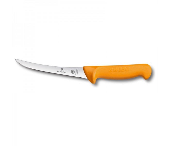 Victorinox Swibo 16cm Narrow Curved Rigid Blade Boning Knife 5.8407.16
