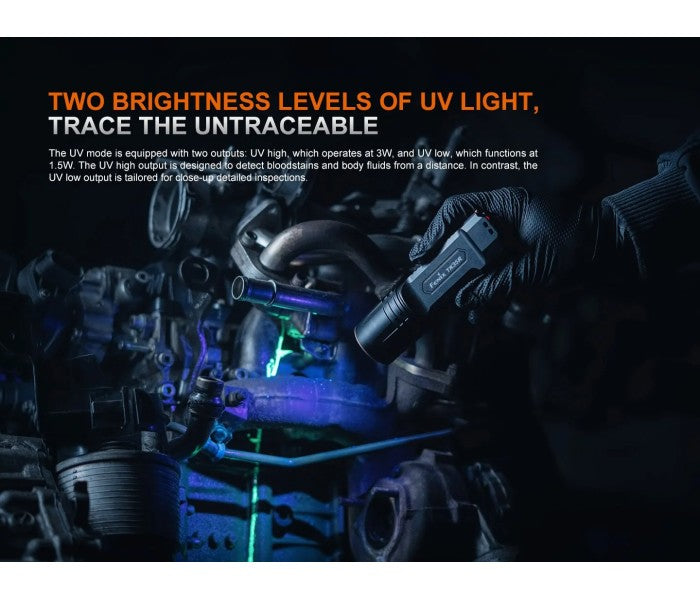 Fenix TK35R Luminus SFT25R LED 5800L + SST08 UV Multi-Mode Rechargeable Flashlight