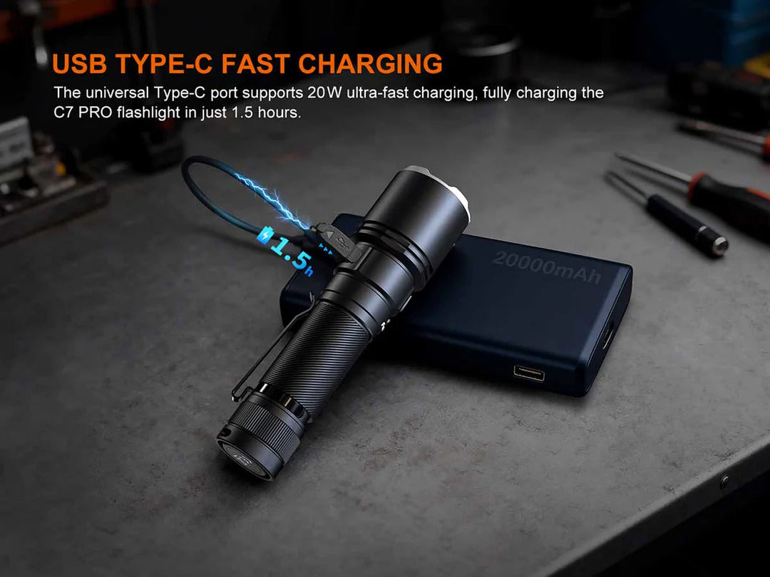Fenix C7 Pro Luminus SST25 LED 4600L Rechargeable Flashlight