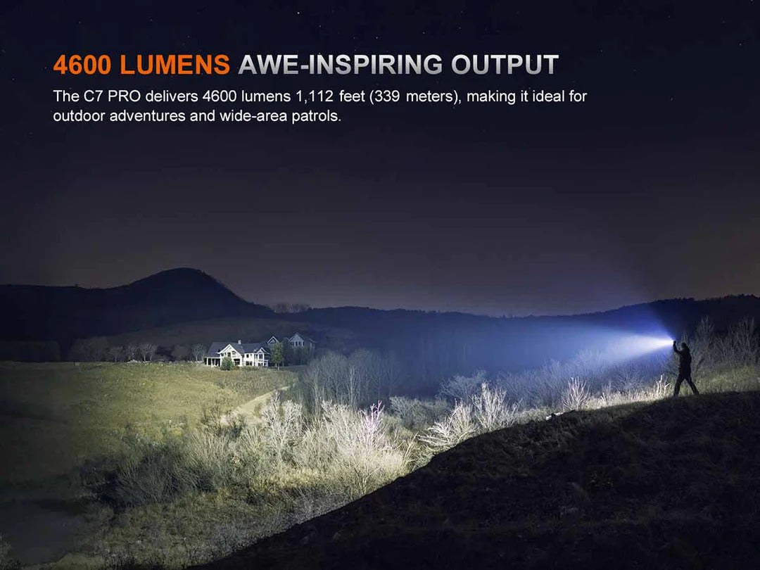 Fenix C7 Pro Luminus SST25 LED 4600L Rechargeable Flashlight