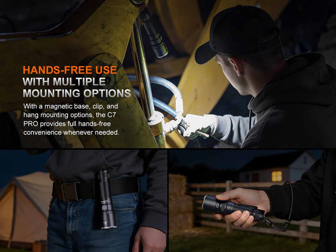 Fenix C7 Pro Luminus SST25 LED 4600L Rechargeable Flashlight