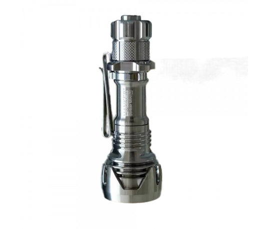 Manker Striker Mini Ti TITANIUM NATURAL Osram KW CSLNM1.TG LED 635L Rechargeable Pocket Tactical Flashlight