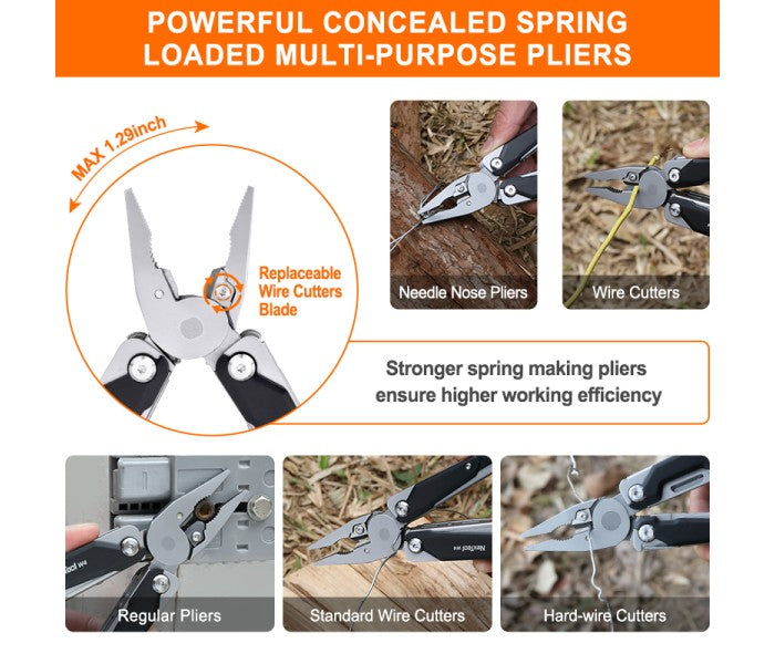 NexTool Adjustable Wrench Pliers W4 Multitool NE20362A