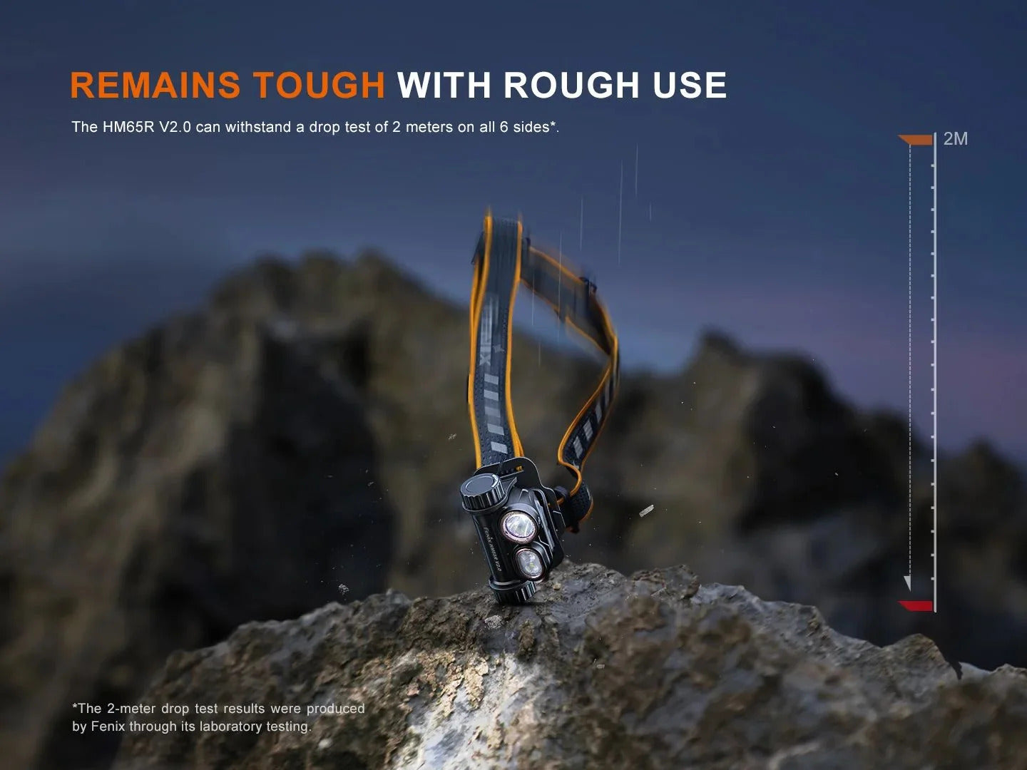 Fenix HM65R V2.0 Luminus SST40-GEN2 LED 2300L Rechargeable Headlamp