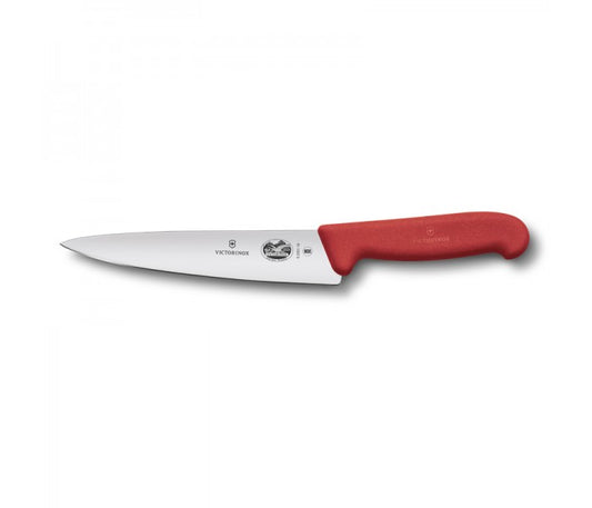 Victorinox Fibrox 19cm Rigid Carving Knife Red 5.2001.19