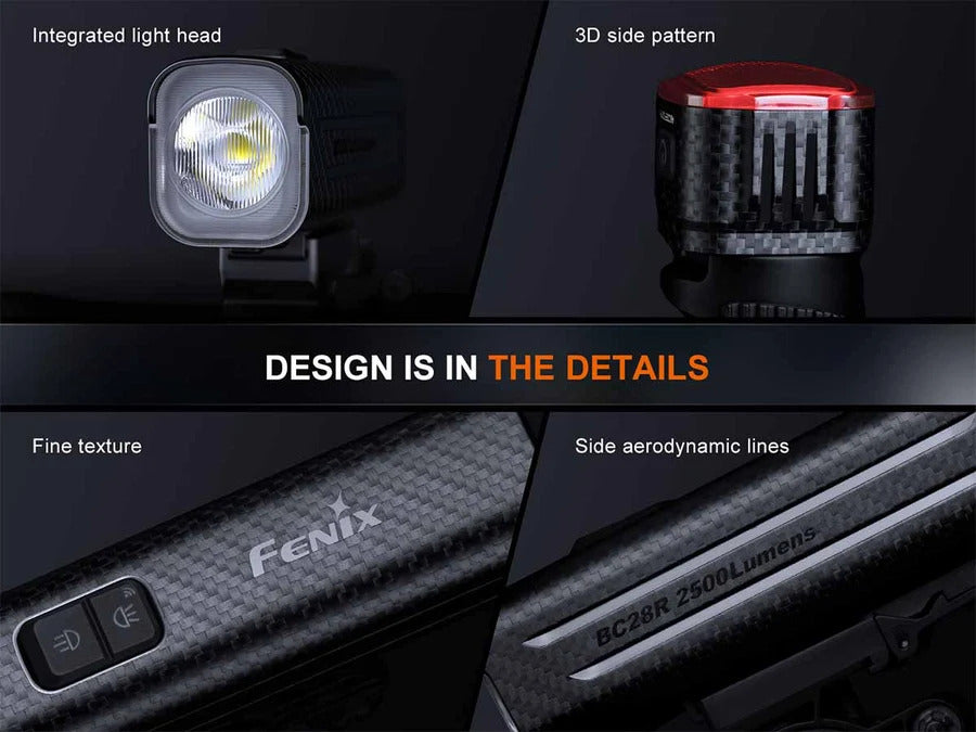 Fenix BC28R 2500L Rechargeable Bicycle Light Set