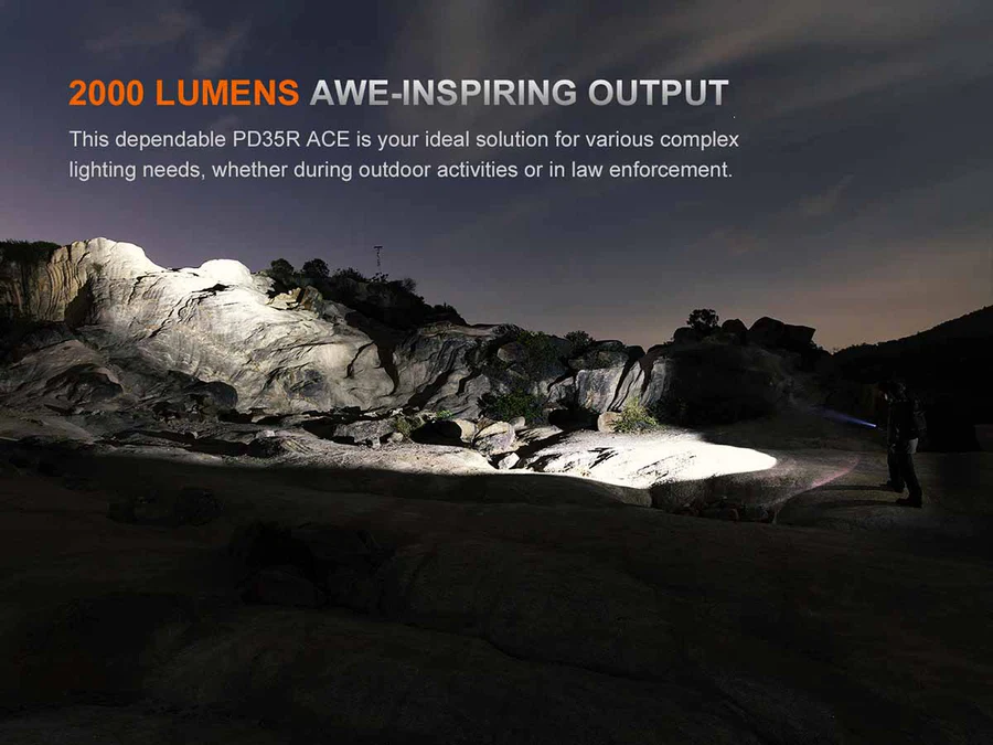 Fenix PD35R ACE Luminus SFT40 LED 2000L Multi-Mode Rechargeable Flashlight