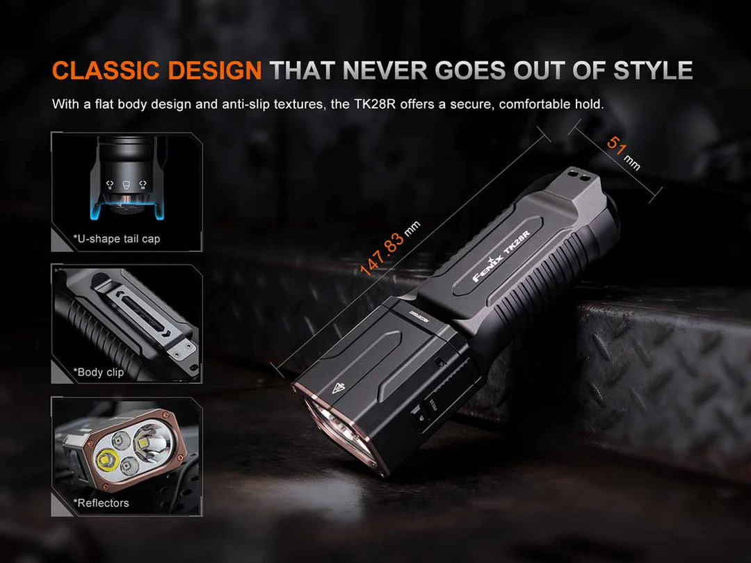 Fenix TK28R Luminus SFT70 LED 6500L Rechargeable Flashlight