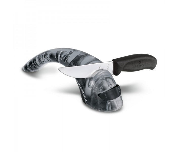 Victorinox 2-Stage Kitchen Knife Sharpener with Ceramic Discs Black 7.8721.3
