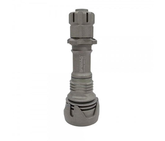 Manker Striker Mini Ti TITANIUM STONEWASH Osram KW CSLNM1.TG LED 635L Rechargeable Pocket Tactical Flashlight