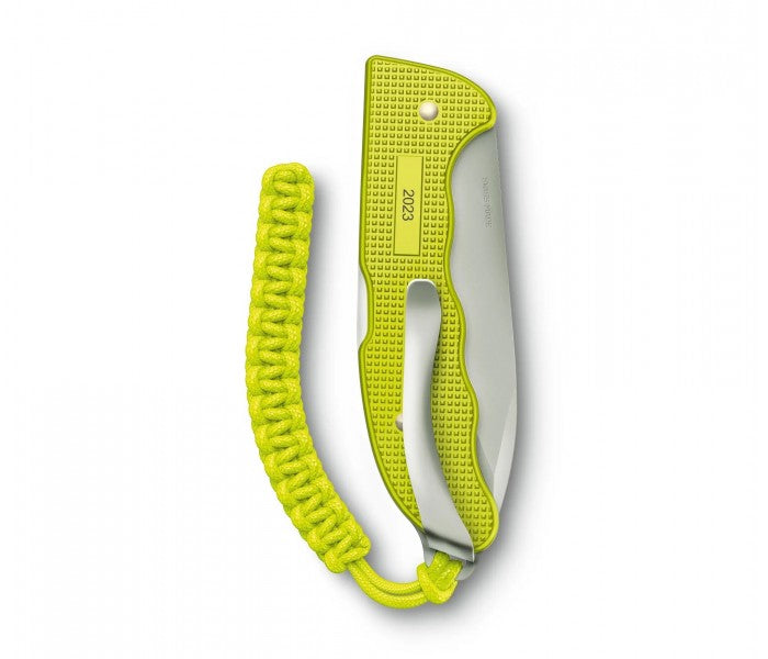 Victorinox Hunter Pro Alox Limited Edition 2023 Electric Yellow Back Lock Folding Knife 0.9415.L23