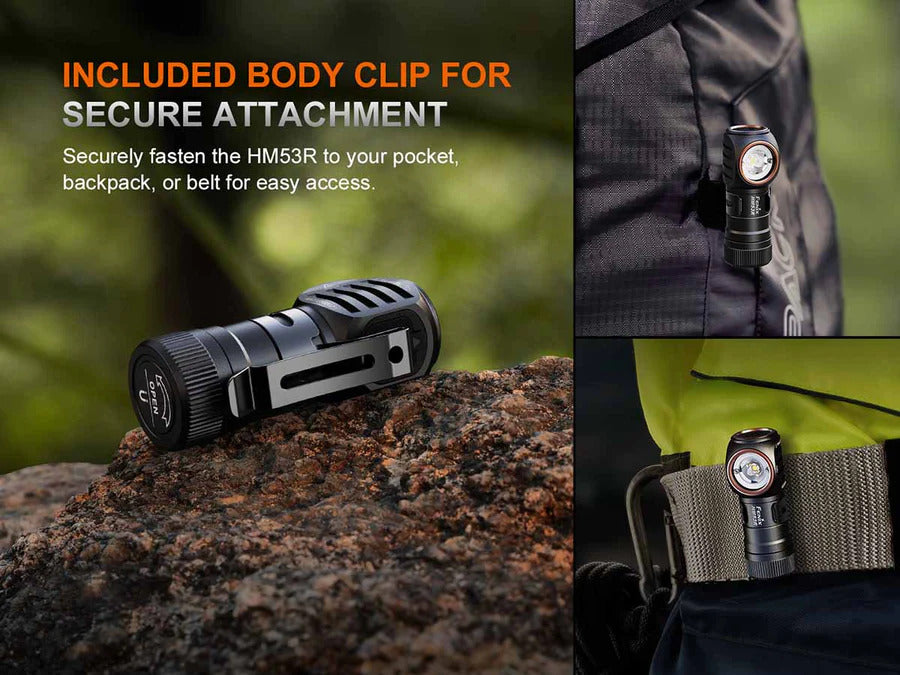 Fenix HM53 1200 Lumens LED Rechargeable Headlamp
