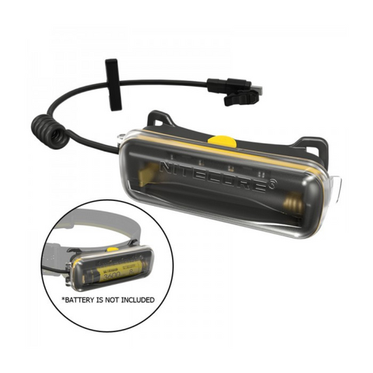 Nitecore 18650 Headlamp Battery Extension Case for Nitecore NU40, NU43, NU50