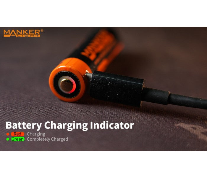 Manker Striker Mini Color Ti TITANIUM NEBULA (SKULL) Osram KW CSLNM1.TG LED 635L Rechargeable Pocket Tactical Flashlight