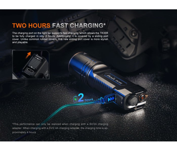 Fenix TK35R Luminus SFT25R LED 5800L + SST08 UV Multi-Mode Rechargeable Flashlight