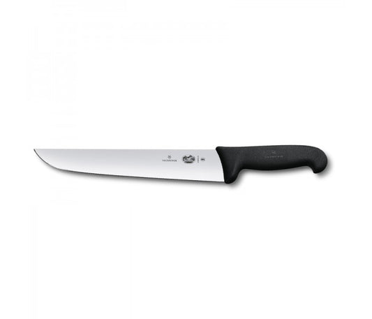 Victorinox Fibrox 26cm Wide Straight Rigid Slaughter Butcher Knife 5.5203.26