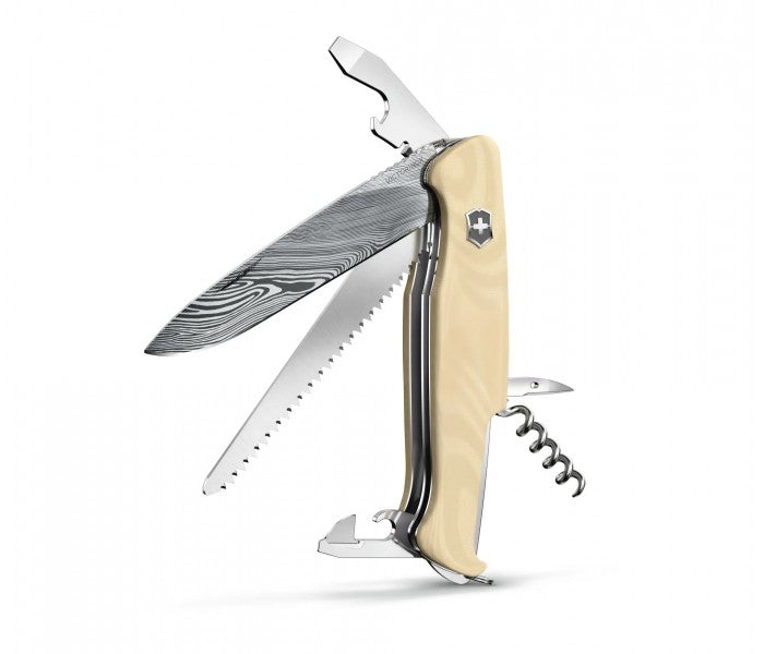 Victorinox Ranger 55 Mic Damast Limited Edition 2023 Damasteel Micarta Multitool 0.9561.J23
