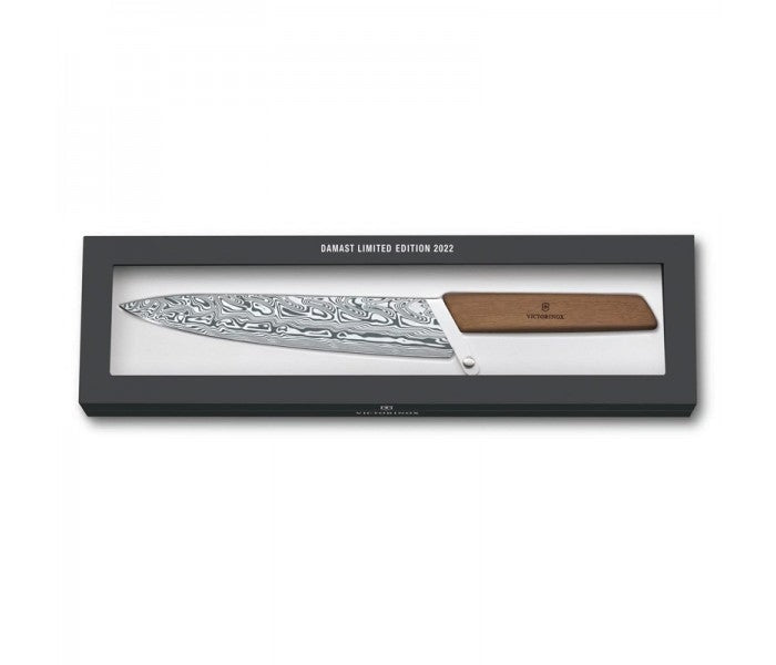 Victorinox Swiss Modern Carving Knife Damast Limited Edition 2022 22cm Straight Edge Damasteel 6.9010.22J22