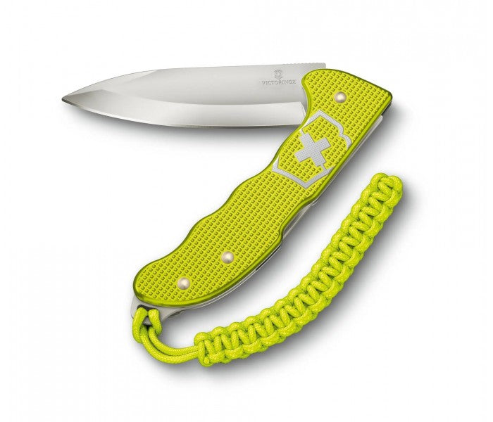 Victorinox Hunter Pro Alox Limited Edition 2023 Electric Yellow Back Lock Folding Knife 0.9415.L23