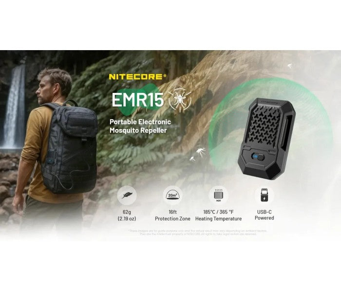 Nitecore EMR15 FCB 3.0 Portable Electronic Mosquito Repeller