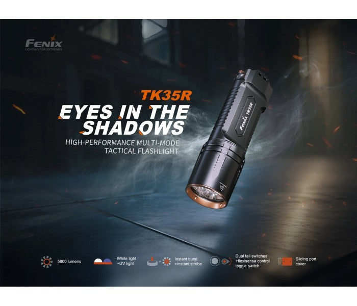 Fenix TK35R Luminus SFT25R LED 5800L + SST08 UV Multi-Mode Rechargeable Flashlight