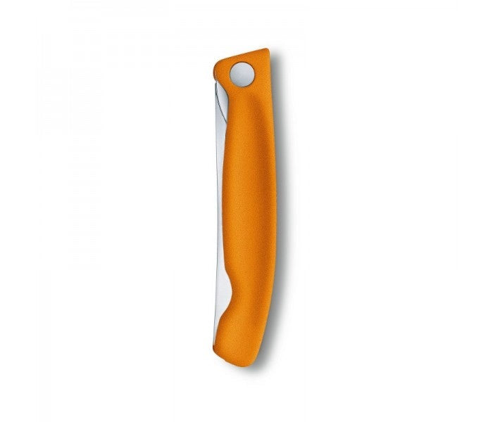 Victorinox Swiss Classic 11cm Wavy Edge Serrated Foldable Paring Knife Orange 6.7836.F9B