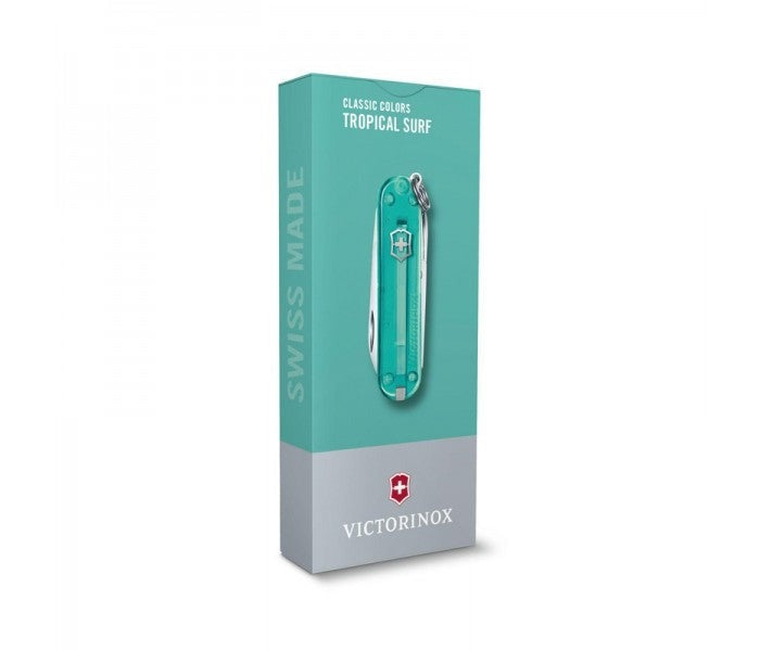 Victorinox Classic SD Tropical Surf Transparent Teal Multitool 0.6223.T24G