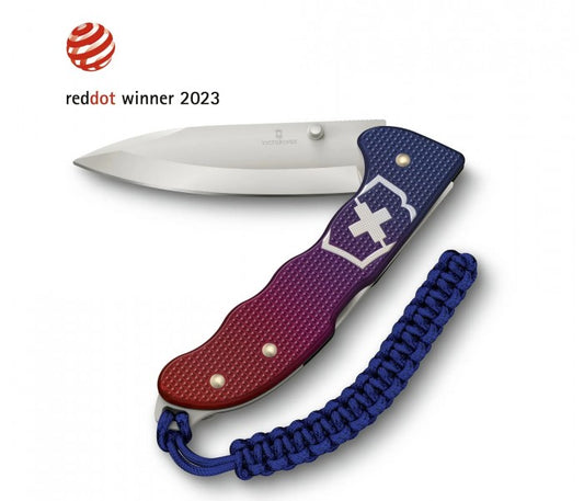 Victorinox Evoke Alox Blue Folding Knife 0.9415.D221