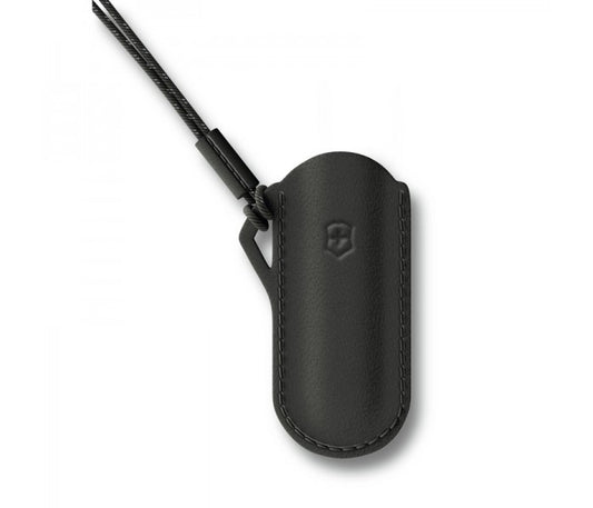 Victorinox Leather Pouch Classic Colors Dark Illusion Black 58mm 4.0670.3
