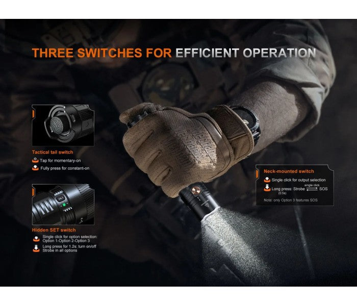 Fenix PD36R ACE Luminus SFT70 Gen2 LED 3000L Rechargeable Flashlight