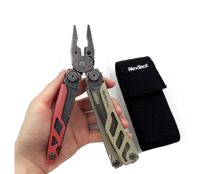 NexTool F30 Flagship Pro NE20203B (Hazelnut & Coral) 16-in-1 Steel Full Size Pliers Scissors Multitool
