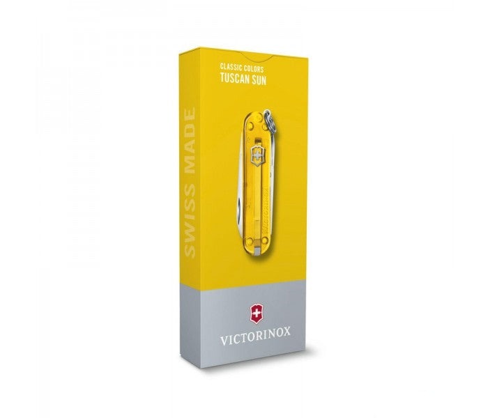 Victorinox Classic SD Tuscan Sun Transparent Yellow Multitool 0.6223.T81G