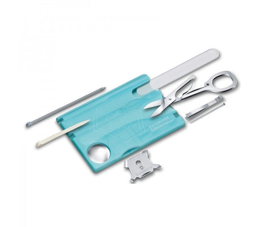 Victorinox SwissCard Nailcare Ice Blue Transparent Multitool 0.7240.T21