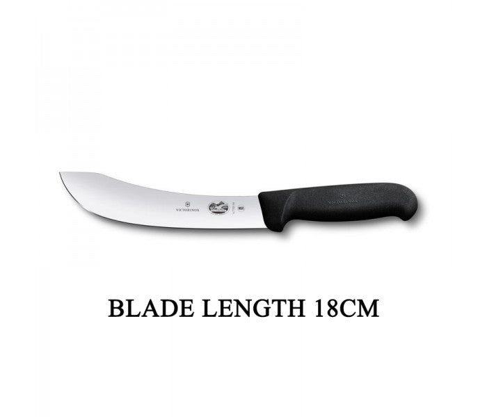 Victorinox Fibrox 18cm Curved Rigid Butcher Skinning Knife 5.7703.18