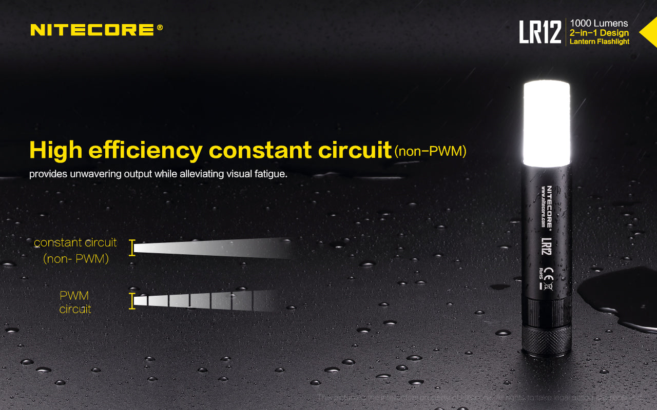Nitecore LR12 1000 Lumens 2IN1 Flashlight Lantern