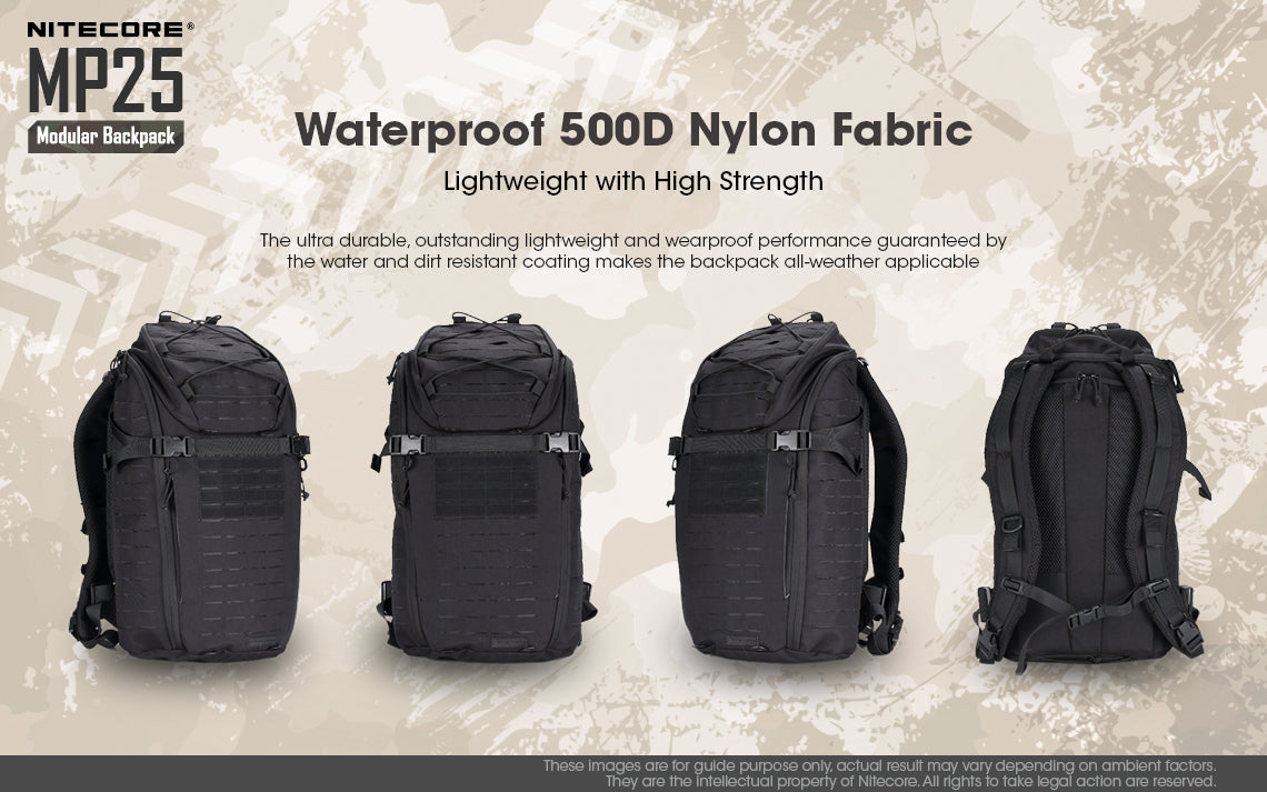 Nitecore MP25 Tactical Multi-Purpose Modular Molle Backpack
