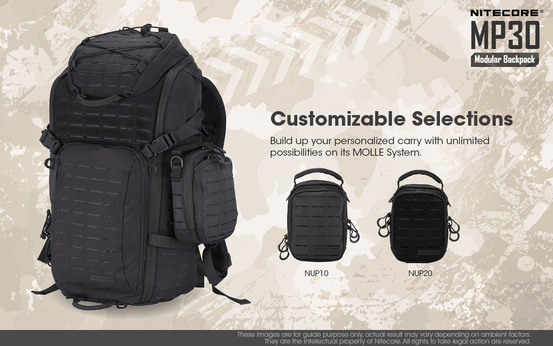 Nitecore MP30 Tactical Multi-Purpose Modular Molle Backpack