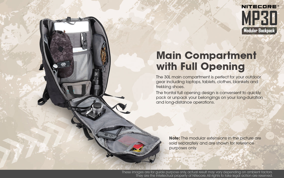 Nitecore MP30 Tactical Multi-Purpose Modular Molle Backpack