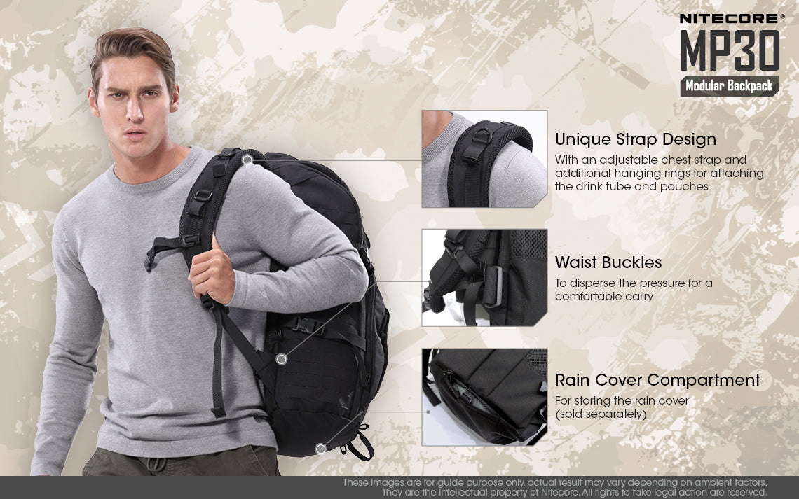 Nitecore MP30 Tactical Multi-Purpose Modular Molle Backpack