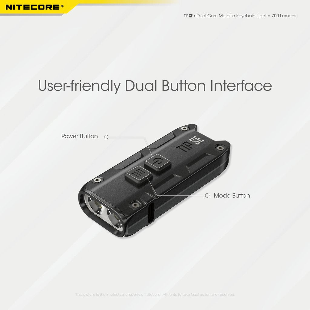 Nitecore Tip SE 700 Lumens Rechargeabla Keychain EDC Flashlight