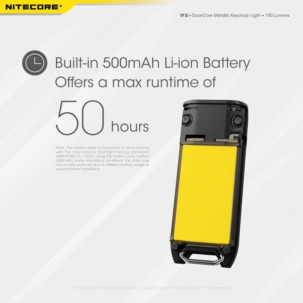 Nitecore Tip SE 700 Lumens Rechargeabla Keychain EDC Flashlight